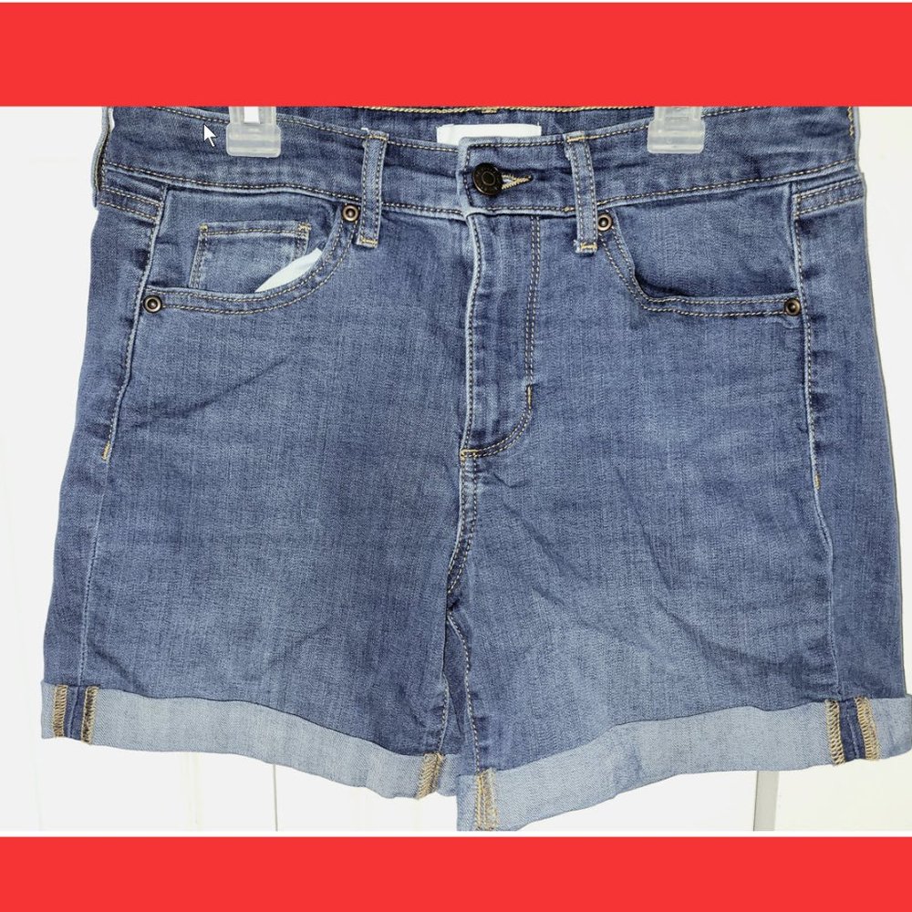 Sonoma Denim Shorts, Worn-looking, Stretch, Size 6